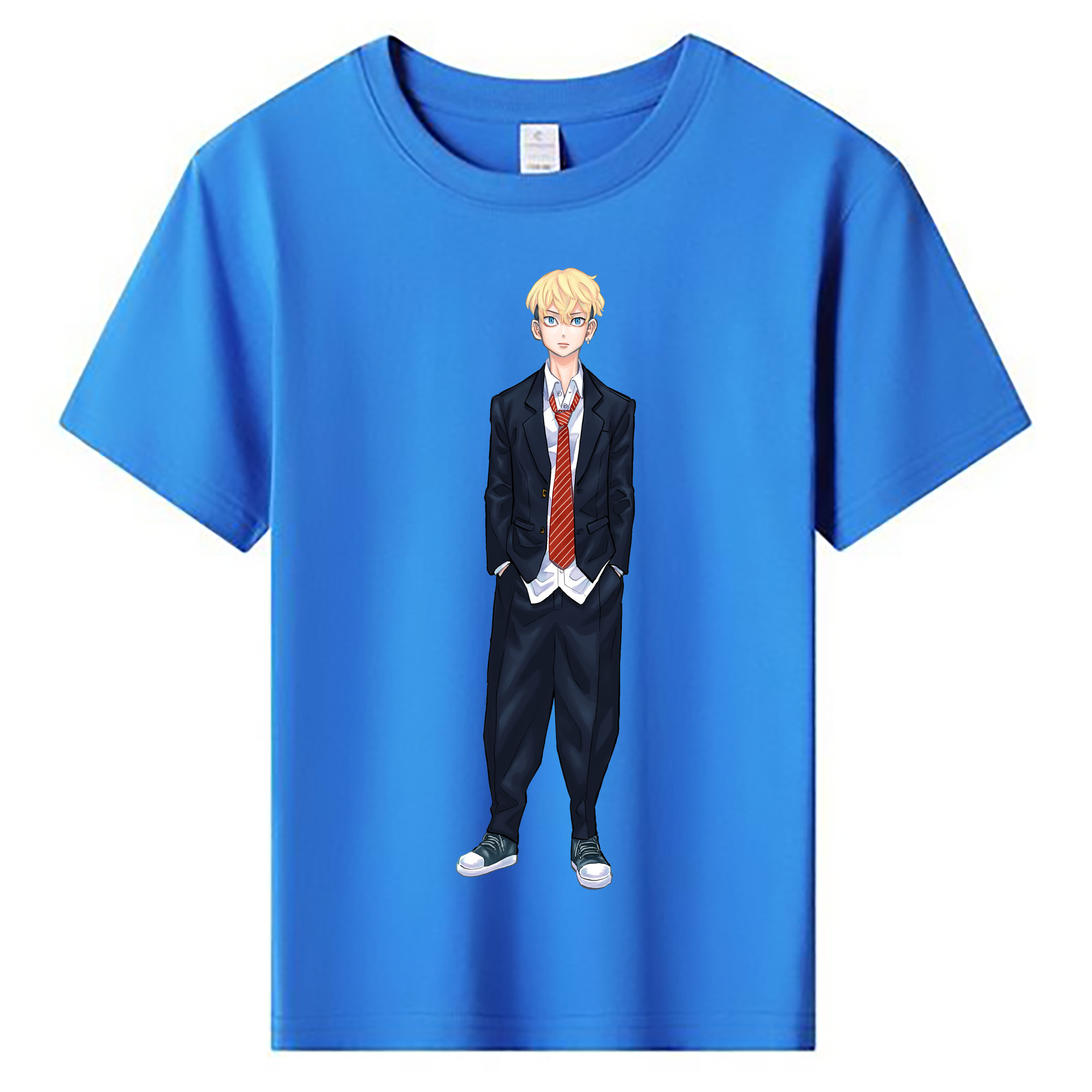 （画像用） 東京リベンジャーズ Tokyo Revengers 綿100％キッズTシャツ（フロントプリント）